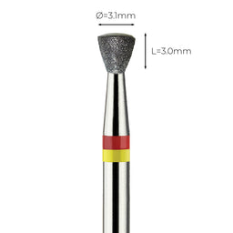 מקדח יהלום בטיחותי  Safe Bit  קונוס "חצאית הפוכה", תחתית חלקה מעוגלת בקימור הדרגתי – 3E