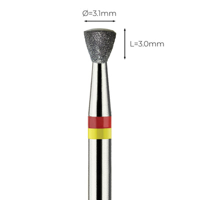 מקדח יהלום בטיחותי  Safe Bit  קונוס "חצאית הפוכה", תחתית חלקה מעוגלת בקימור הדרגתי – 3E
