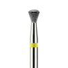 מקדח יהלום בטיחותי  Safe Bit  קונוס "חצאית הפוכה", צהוב עדין מאוד, תחתית חלקה ושטוחה – 1E