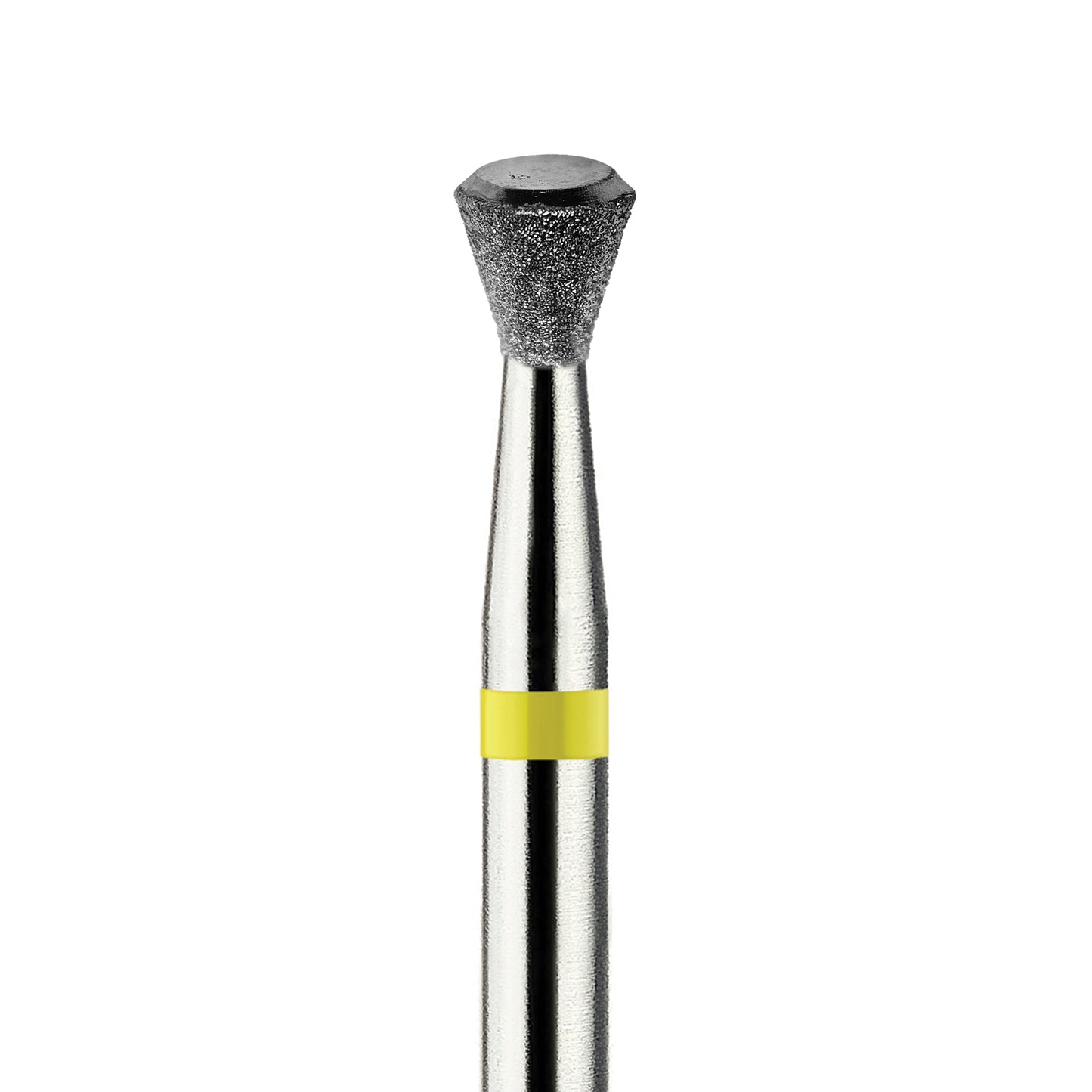 מקדח יהלום בטיחותי  Safe Bit  קונוס "חצאית הפוכה", צהוב עדין מאוד, תחתית חלקה ושטוחה – 1E