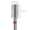 מקדח ראש שיוף יהלום לסלון יופי "צילינדר" אדום עדין 111/050