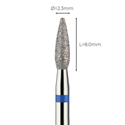 מקדח ראש שיוף יהלום לסלון יופי "להבה" כחול בינוני 243/023L