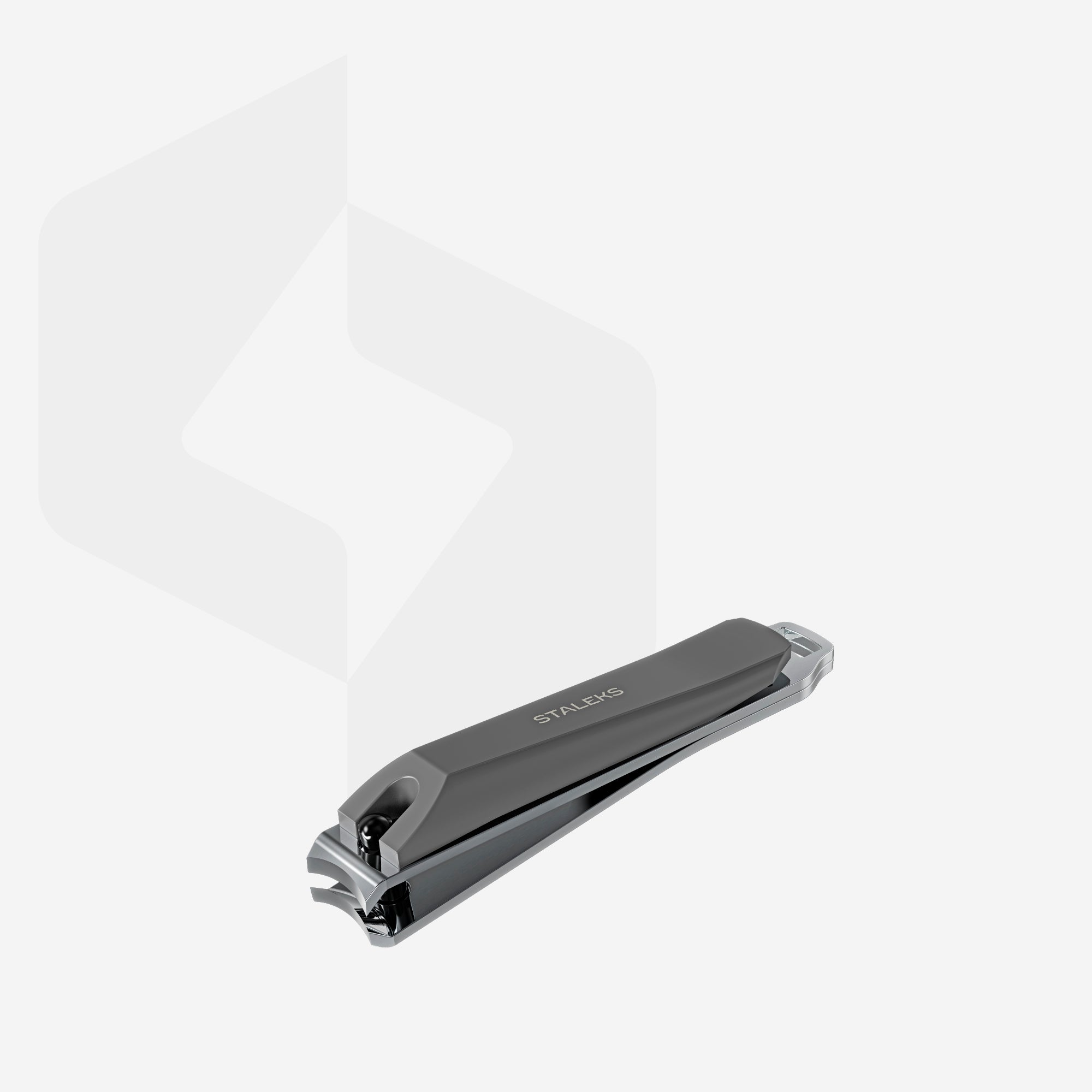 קוצץ ציפורניים גדול עם ידית מט ופצירה - Kbc-51 Nail Clipper