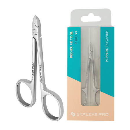צבתית בצורת מספריים לעור ויבלות 20/7 מ"מ Podology scissors for cuticle and callus