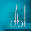 צבתית בצורת מספריים לעור ויבלות 21/7 מ"מ Podology scissors for cuticle and callus