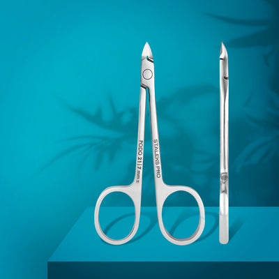 צבתית בצורת מספריים לעור ויבלות 21/7 מ"מ Podology scissors for cuticle and callus