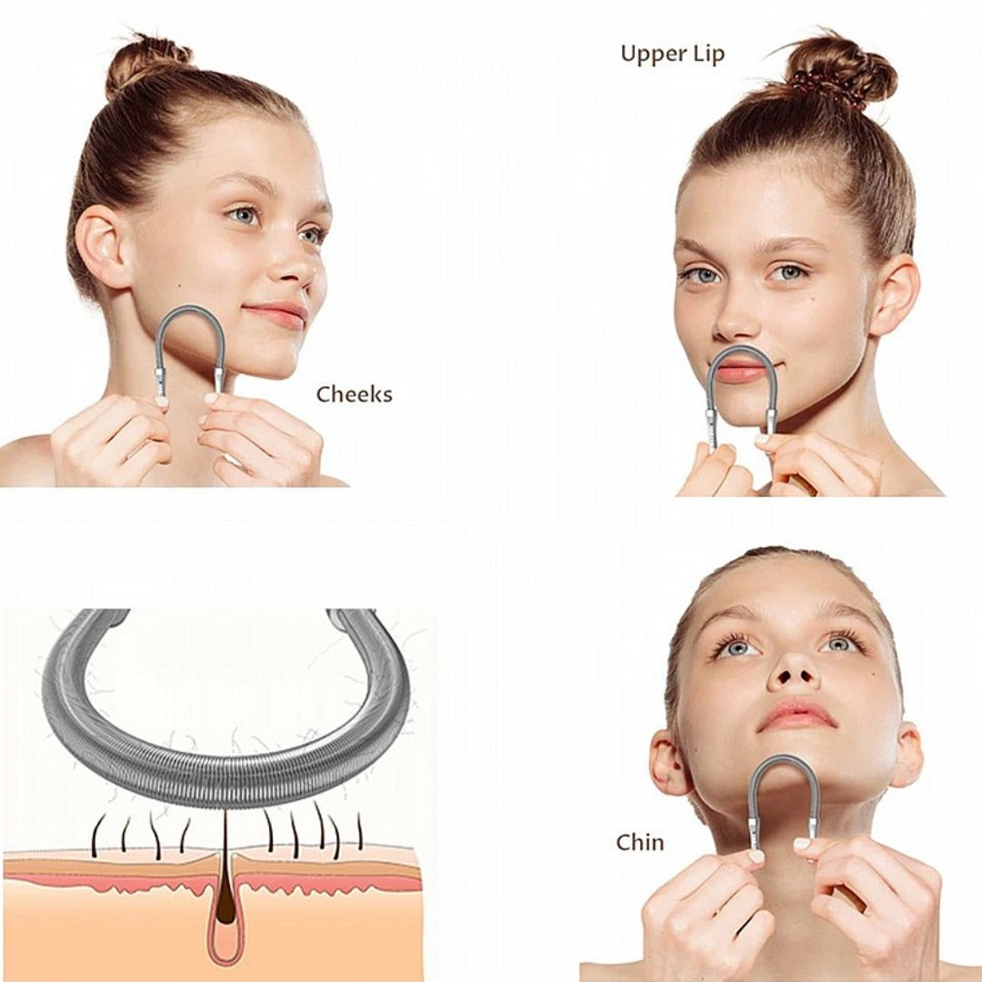 SleekCoil - קפיץ להסרת שיער פנים בעדינות