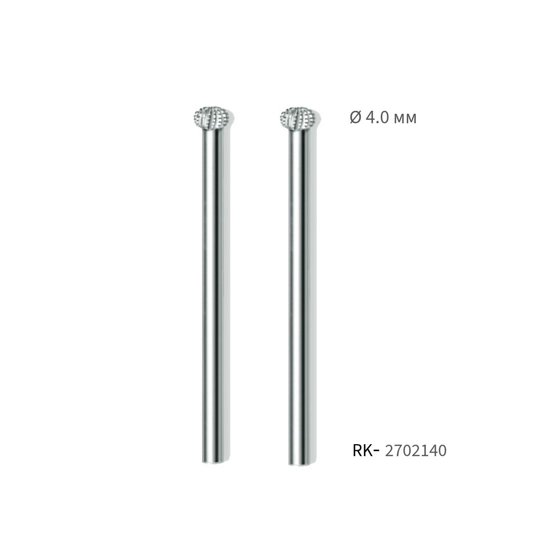 Ball Milling Cutter - ראש שיוף עגול לעור עם חריצים אורכיים קטרים לבחירה מארז זוגי