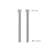 Ball Milling Cutter - ראש שיוף עגול לעור עם חריצים אורכיים קטרים לבחירה מארז זוגי