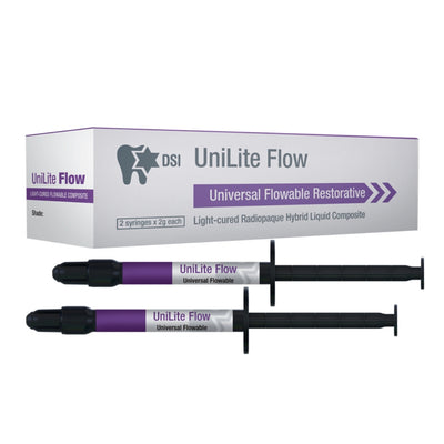 DSI UniLite® Flow  - קומפוזיט נוזלי מוקשה אור לציפורן חודרנית 2 מזרקים