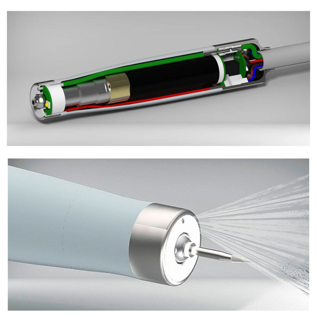 Mariotti Spring 2 Brushless - מכונת שיוף ללא פחמים מיקרומוטור עם ספריי מים ותאורת  LED