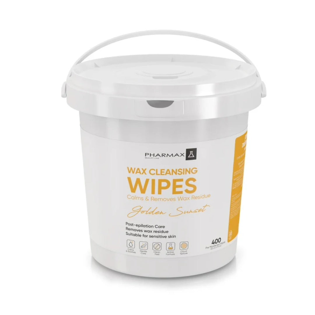 PHARMAX - מגבוני שמן להסרת שעווה עם ניחוח קיצי מתקתק פארמקס 400 יחידות