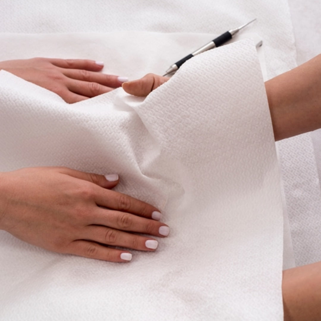 מגבות נייר מניקור  40|30 עלמה מארז 100 יח