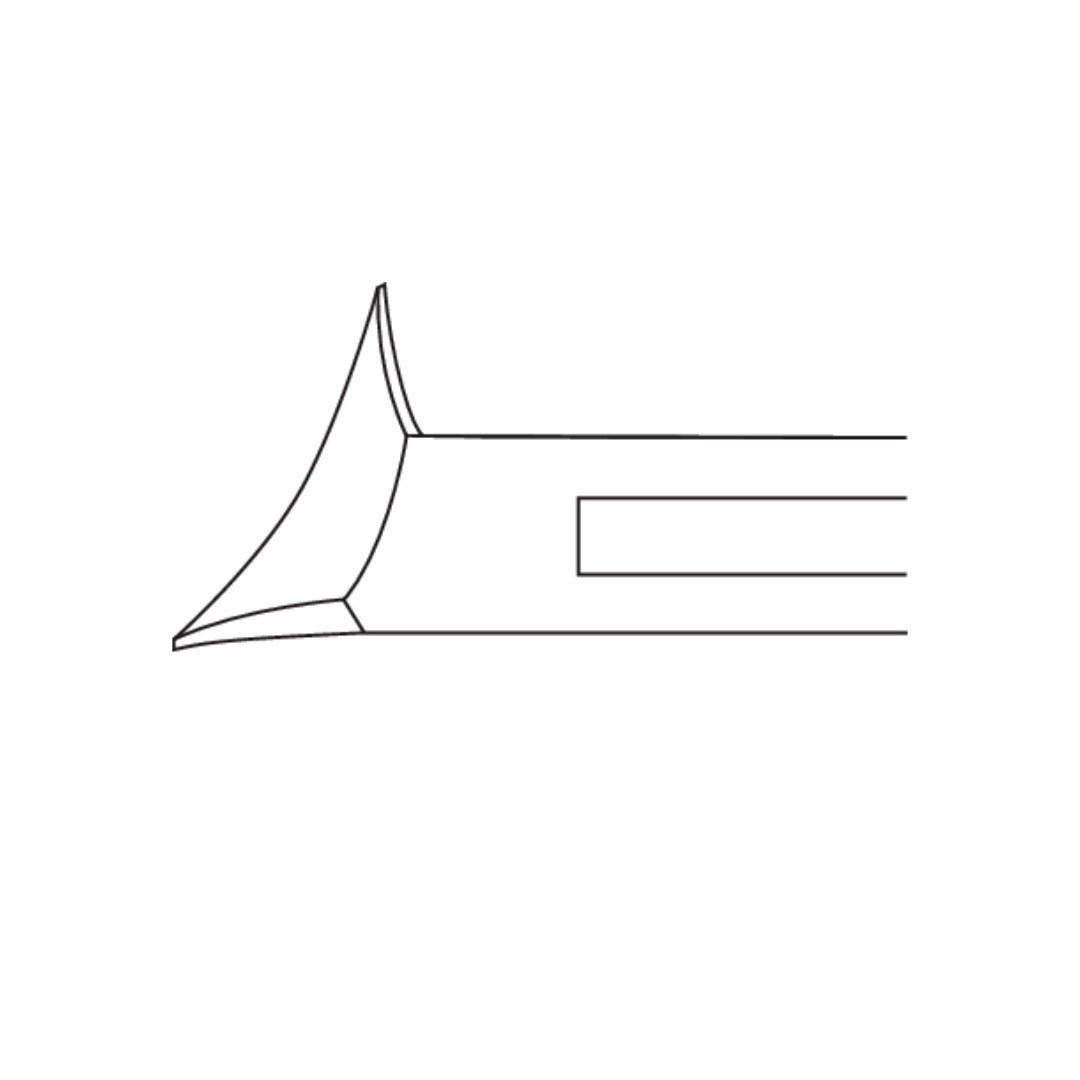 Nail Nippers - צבת מקצועית לציפורניים ראש דו-צדדי, להב 21 מ"מ