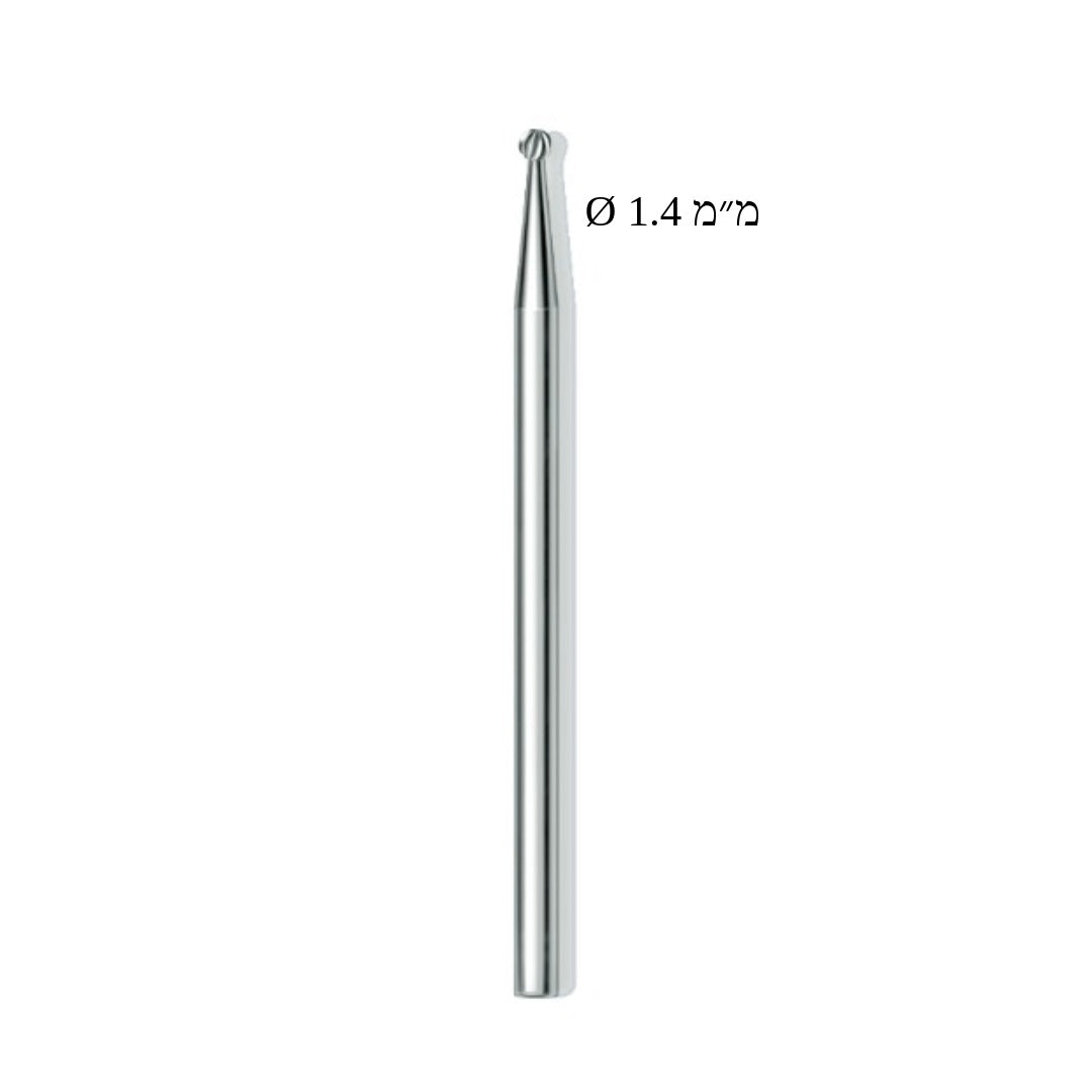 Ball Milling Cutter - ראש שיוף עגול חריצים אורכיים ליבלות קטרים לבחירה מארז זוגי