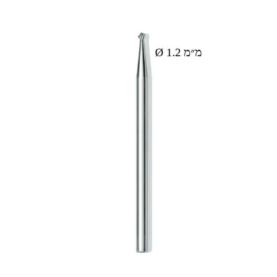 Ball Milling Cutter - ראש שיוף עגול  חריצים אורכיים, מארז זוגי