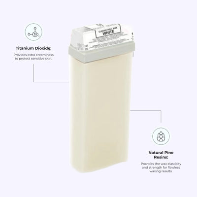 White Crème Roll-on Wax – שעווה חמה קרמית קסטה רולר לעור רגיש מ"ל 110