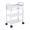 Cosmetics cart - עגלת קוסמטיקה 3 מדפי עץ ומגירת אחסון