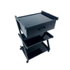 Cosmetics cart - עגלת קוסמטיקה 3 מדפי זכוכית מחוסמת ומגירת אחסון