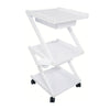 Cosmetics cart - עגלת קוסמטיקה 3 מדפי עץ  ומגירות אחסון