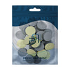 Disposable files-sponges - מדבקות־ספוג לפוליש והחלקת כף הרגל 25 יח׳ Ø 25 מ״מ