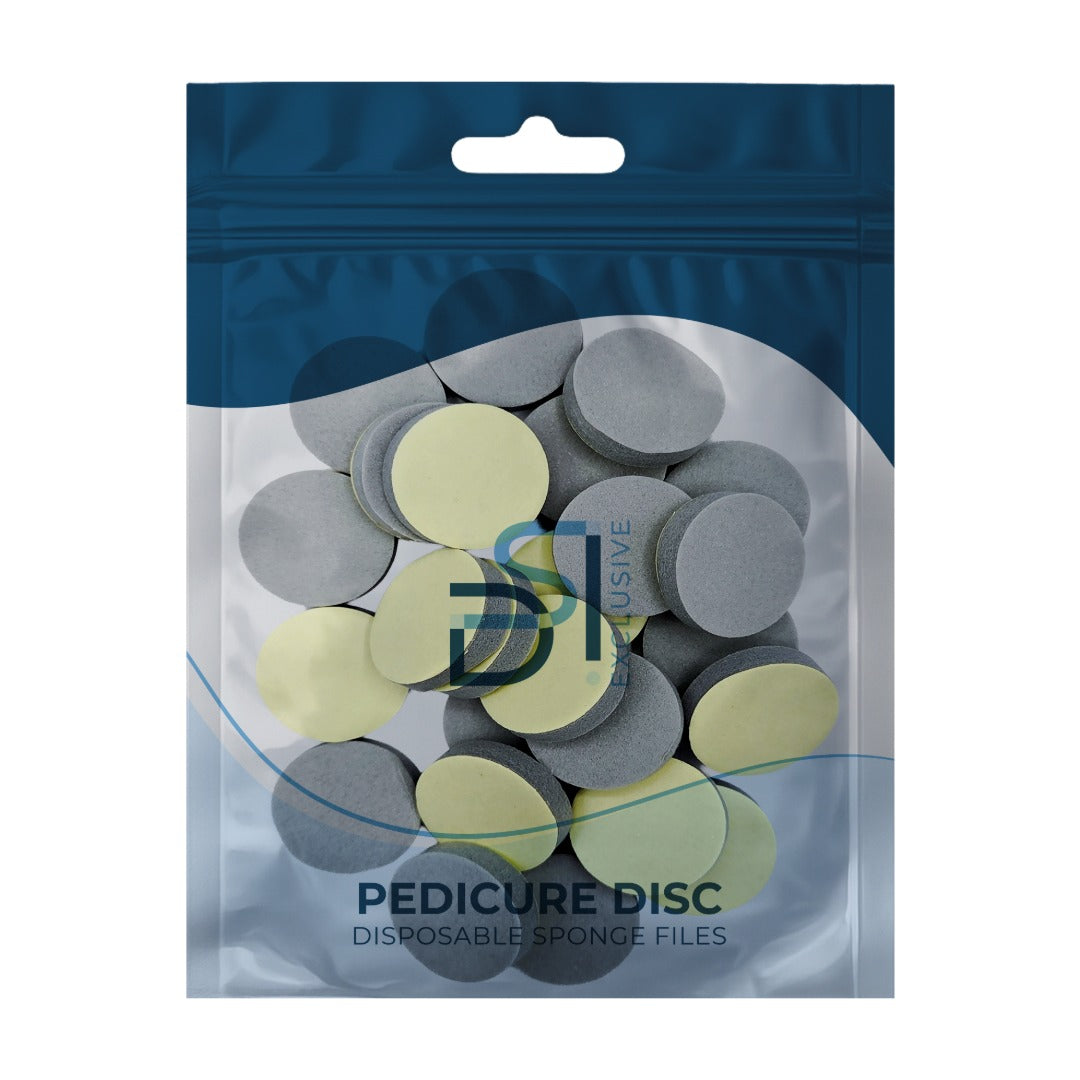 Disposable files-sponges - מדבקות־ספוג לפוליש והחלקת כף הרגל 25 יח׳ Ø 25 מ״מ