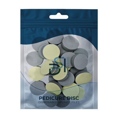 Disposable files-sponges - מדבקות־ספוג לפוליש והחלקת כף הרגל 25 יח׳ Ø 25 מ״מ