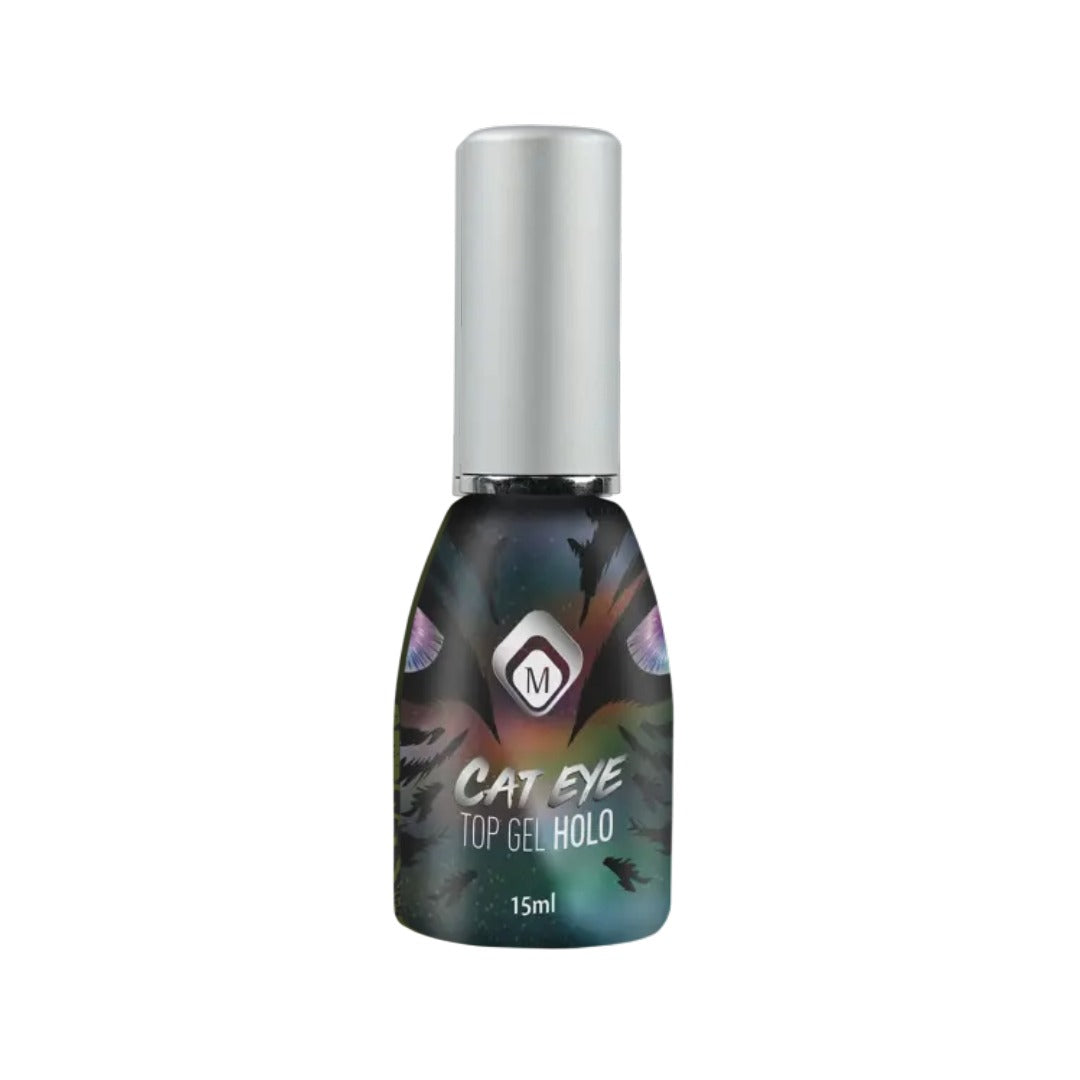 Holo Cat Eye Top Gel - טופ ג'ל עיין הולוגרפי 15 מ"ל