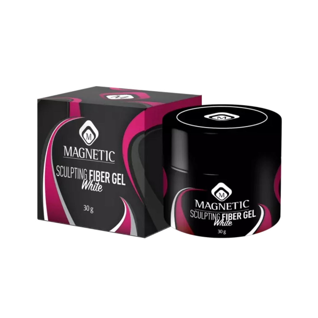 Sculpting Fiber Gel White - פייבר ג׳ל לבן חלבי לבנייה וחיזוק 30 גרם