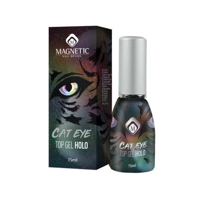 Holo Cat Eye Top Gel - טופ ג'ל עיין הולוגרפי 15 מ"ל