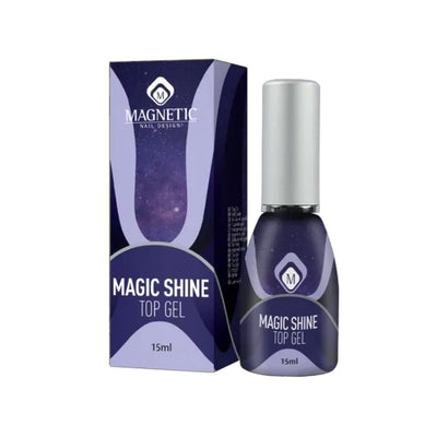 Magic Shine Top Gel - טופ ג'ל פיניש לאבקות פיגמנט 15 מ"ל