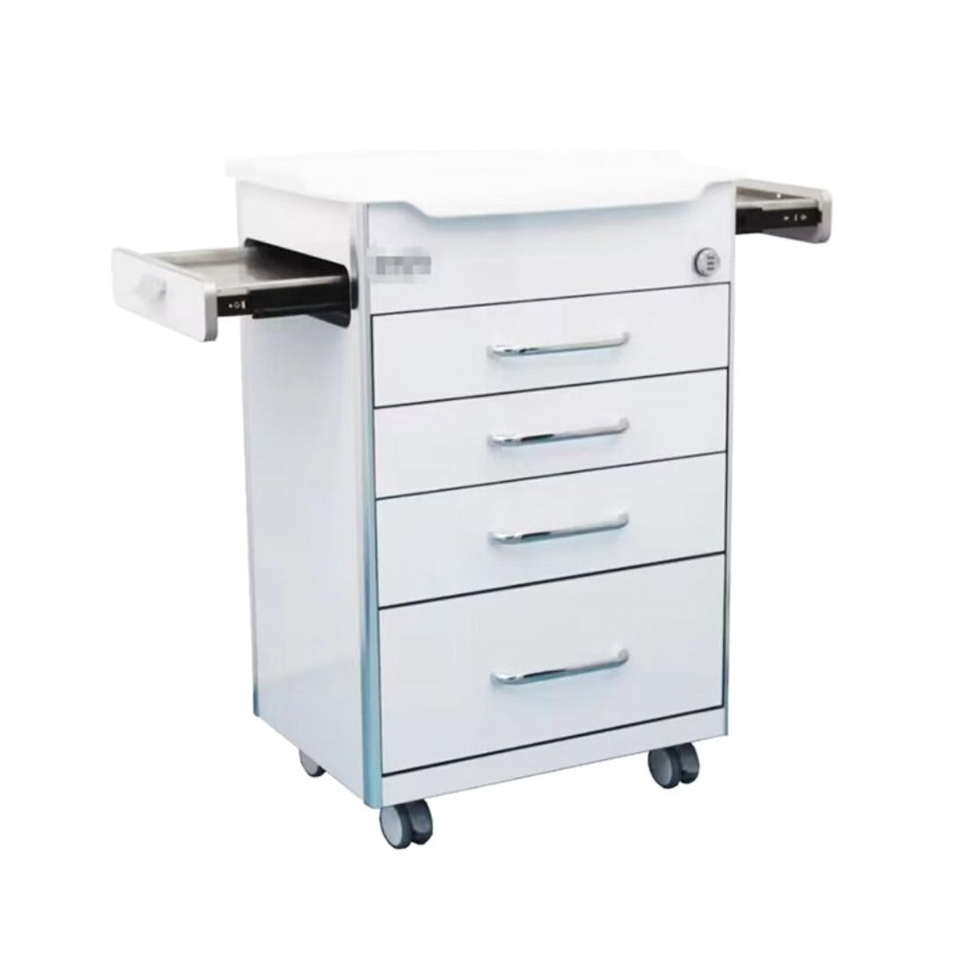 Storage cabinet - ארונית ניידת למרפאה עם 4 מגירות ו־2 מדפים נשלפים