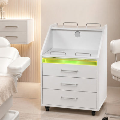 Storage cabinet - ארונית ניידת עם תא חיטוי UV מובנה