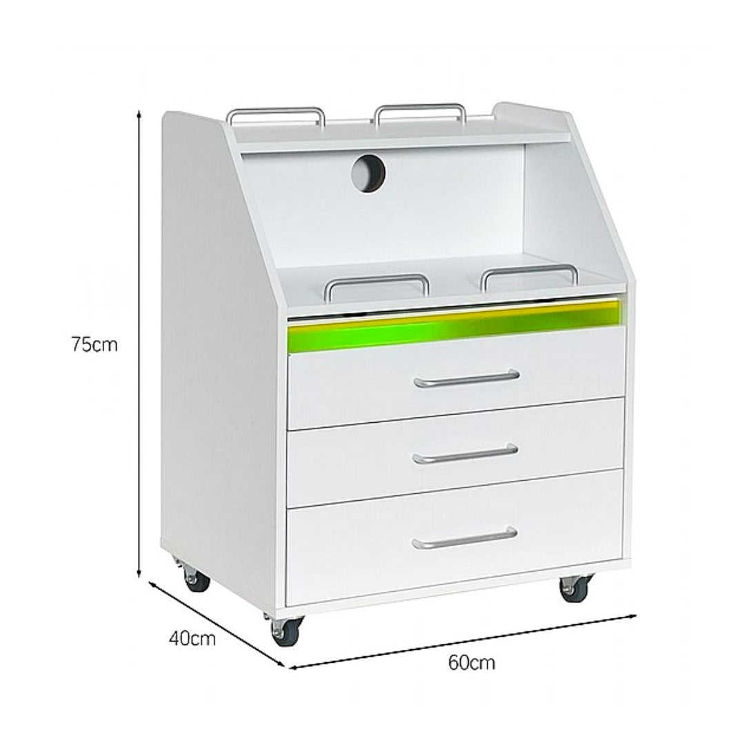 Storage cabinet - ארונית ניידת עם תא חיטוי UV מובנה