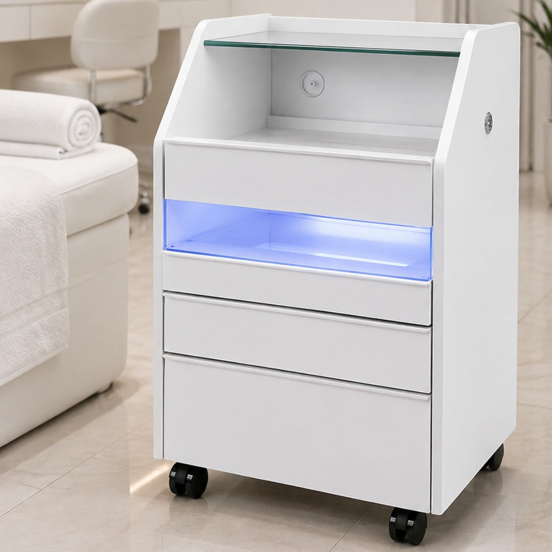 Storage cabinet -ארונית מקצועית ניידת עם תא חיטוי UV מובנה