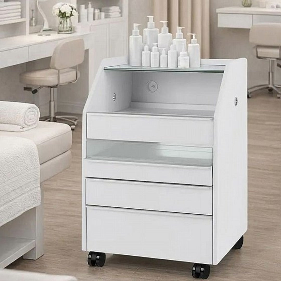 Storage cabinet -ארונית מקצועית ניידת עם תא חיטוי UV מובנה