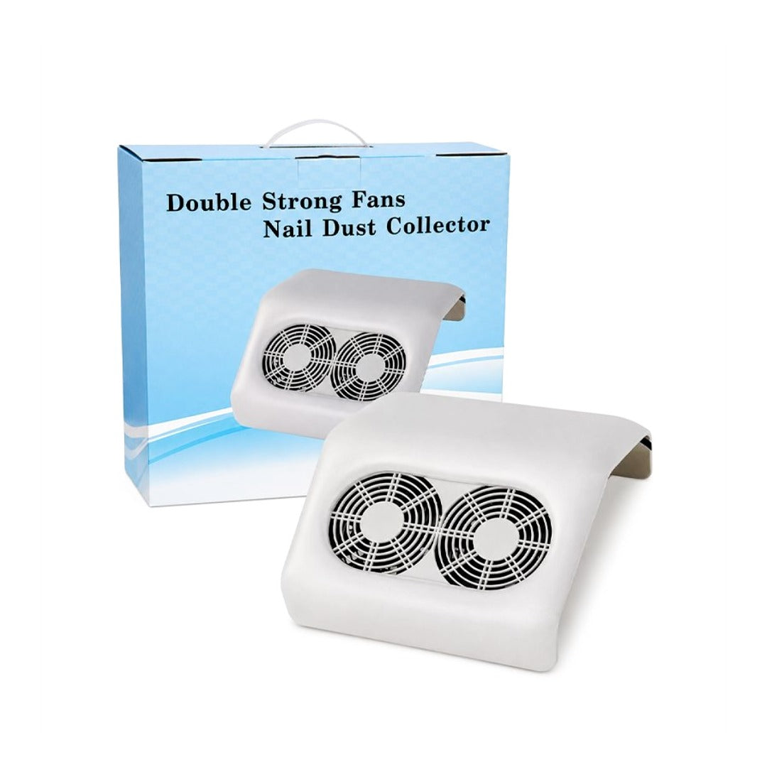 Double Fans Nail Dust - עמדת מניקור זוויתית עם 2 מאווררים חזקים
