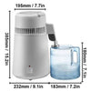 Water distiller - מזקק מים נירוסטה עם מיכל פלסטיק  4 ליטר