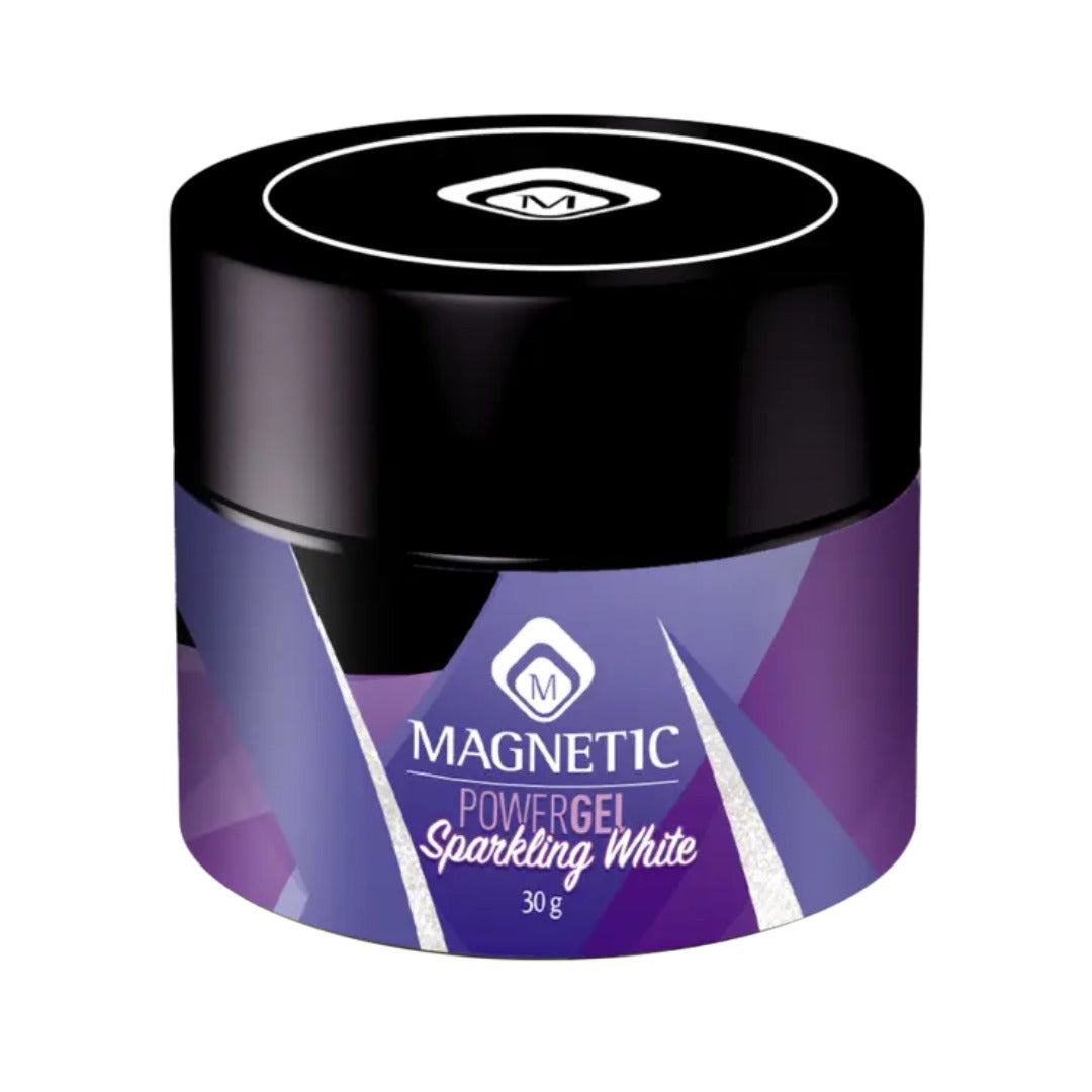 Power Gel Sparkling White - פוליג'ל בנייה וחיזוק צנצנת 30 גרם