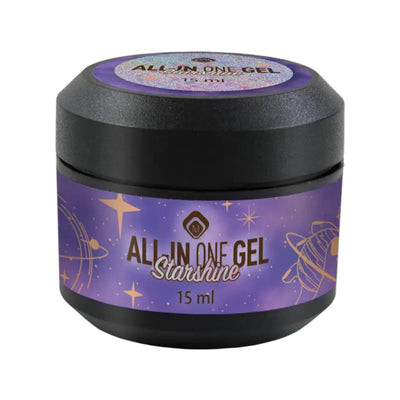 All in One Gel Starshine - ג'ל בנייה צבעוני נוצץ 15 מ״ל