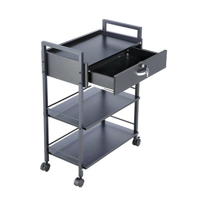 Cosmetics cart - עגלת קוסמטיקה 3 מדפי עץ ומגירת אחסון