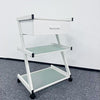Cosmetics cart - עגלת קוסמטיקה 3 מדפי זכוכית מחוסמת ומגירת אחסון