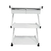 Cosmetics cart - עגלת קוסמטיקה 3 מדפי עץ ושתי מגירות אחסון