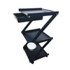 Cosmetics cart - עגלת קוסמטיקה 3 מדפי עץ  ומגירות אחסון