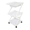 Cosmetics cart - עגלת קוסמטיקה 3 מדפי עץ  ומגירות אחסון