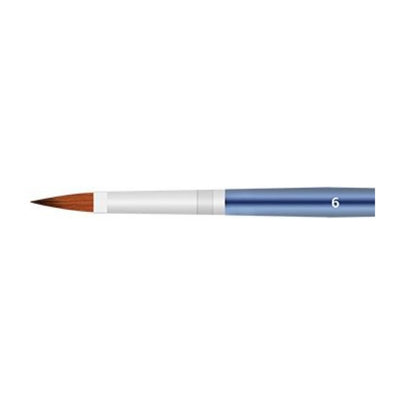 Kolinsky Brush #6 - מכחול לבנייה משיער טבעי