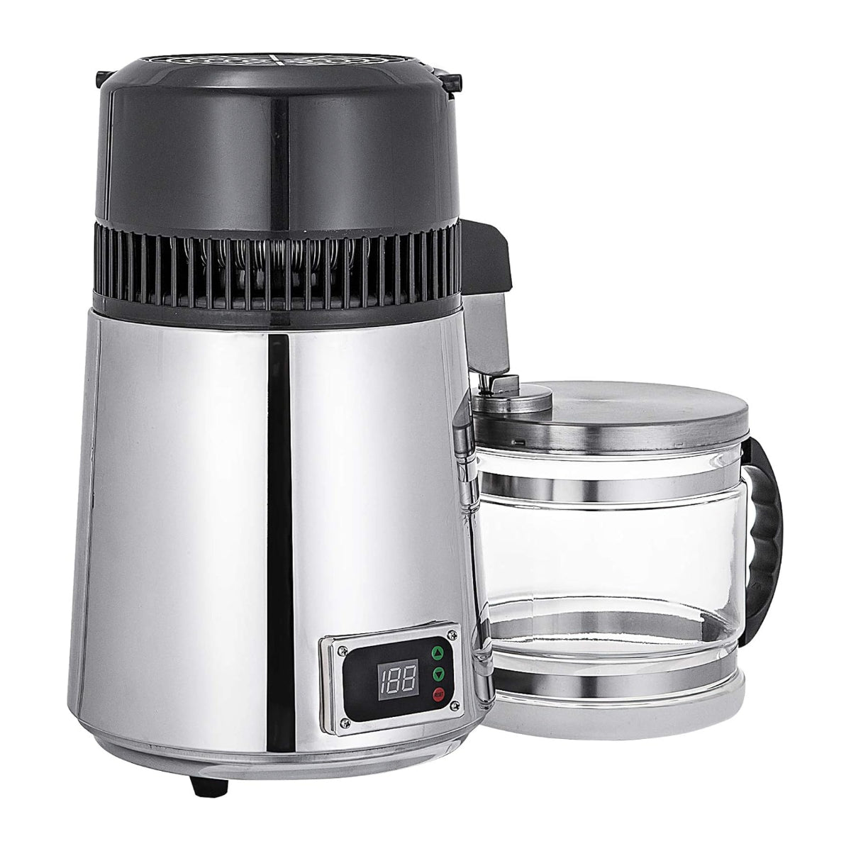 Water distiller - מזקק מים נירוסטה עם מיכל זכוכית 4 ליטר