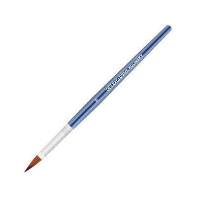 Kolinsky Brush #6 - מכחול לבנייה משיער טבעי