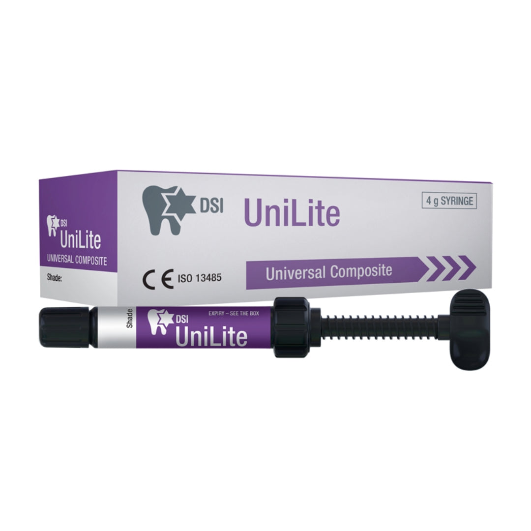 DSI UniLite® - קומפוזיט אוניברסלי מוקשה אור לציפורן חודרנית מזרק 4 גרם