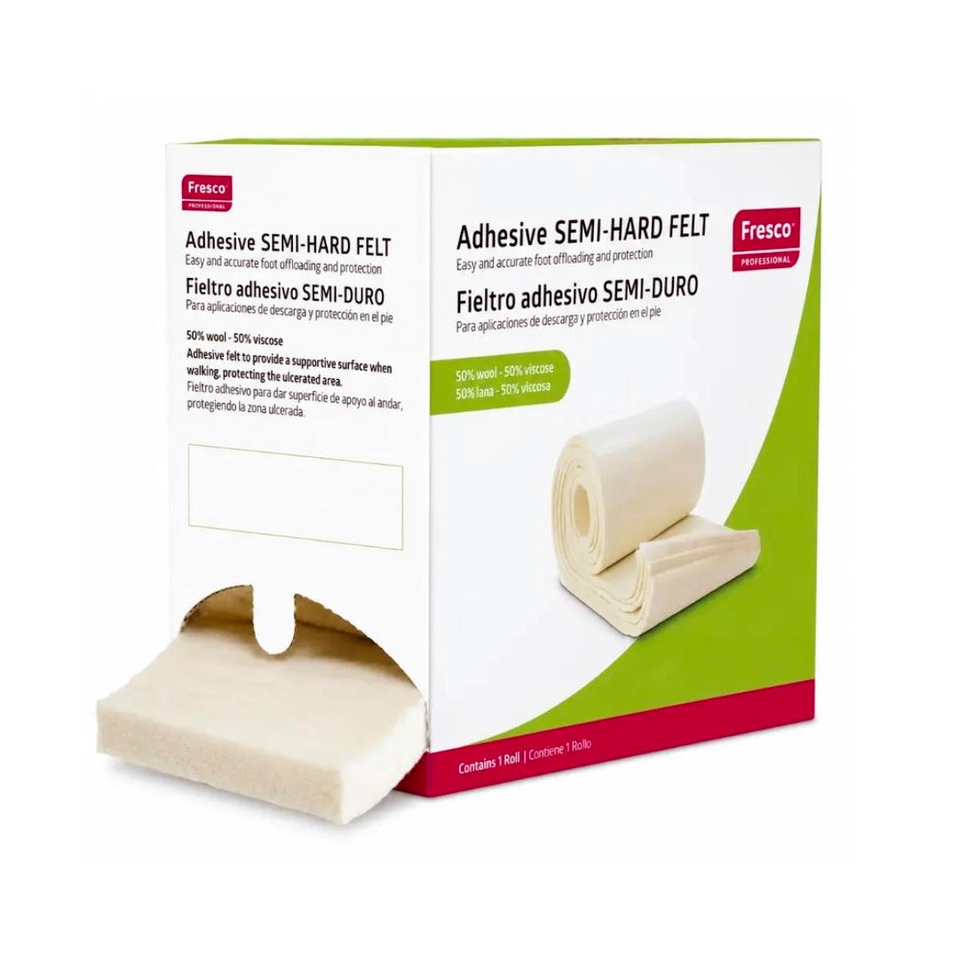 Semi-Hard Felt - פד לבד דביק להורדת עומסים צמר/ויסקוזה עובי לבחירה גליל 10x200 ס"מ 1 יח'
